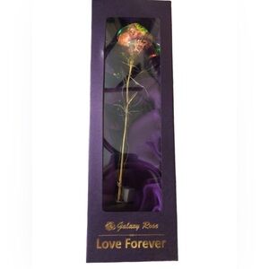 Galaxy Rose Love Forever Light Up 4 Mode Flashing Light Birthday Anniv. Keepsake